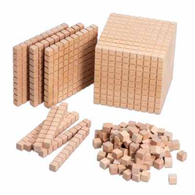 Zehnersystem-Teile aus Buche