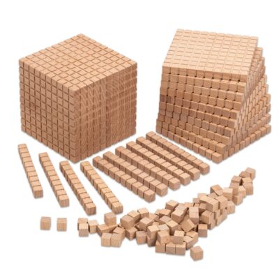 Zehnersystemsatz aus Buche