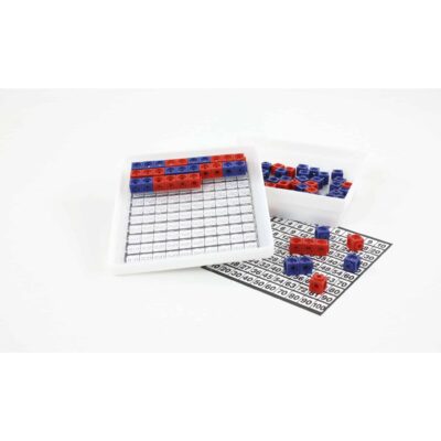 DICK-System Steckwürfel-Multibox, rot/blau, 100 Stück