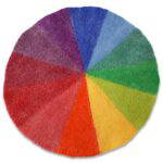 Regenbogen-Filzmatte mit Funkelsteinen, 241-tlg. - E 764740 h