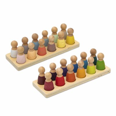 Spielfiguren „Regenbogen“, 12 Stück