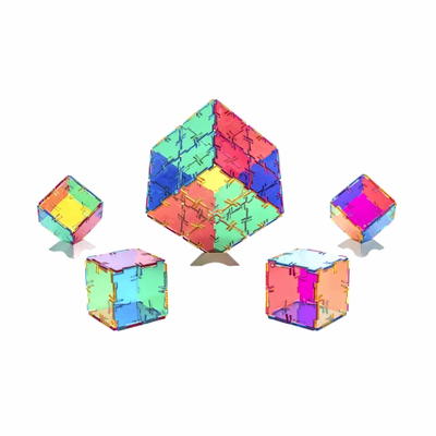 POLYDRON Crystal Polydron CMY Set