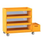 Flexeo® Musikwagen mit Aufkantung und 3 Auszügen, mit Boomwhackers®-Box - Flexeo Musikwagen mit Aufkantung und 3 Auszuegen mit Boomwhackers Box 809032V0009 P02 ZN