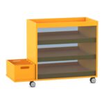 Flexeo® Musikwagen mit Aufkantung und 3 Auszügen, mit Boomwhackers®-Box - Flexeo Musikwagen mit Aufkantung und 3 Auszuegen mit Boomwhackers Box 809032V0009 P03 ZN