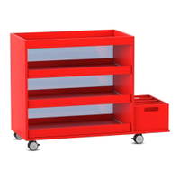 Flexeo® Musikwagen mit Aufkantung und 3 Auszügen, mit Boomwhackers®-Box – Bild 13