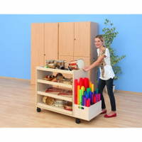 Flexeo® Musikwagen mit Aufkantung und 3 Auszügen, mit Boomwhackers®-Box – Bild 23