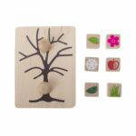 Holzstempel „Jahreszeitenbaum“ 7tlg. - Stempelset Jahreszeitenbaum E 769338 d ZN