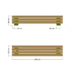 Parkbank Wickey PRO Pause - w parkbench 100843 pro pause 05