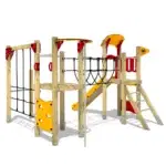 Klettergerüst Kindergarten mit Rutsche und Netzbrücke Wickey PRO Magic Pride - w pro magic basic pride plus 1000250 3