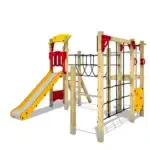 Klettergerüst Kindergarten mit Rutsche und Netzbrücke Wickey PRO Magic Pride - w pro magic basic pride plus 1000250 4 1