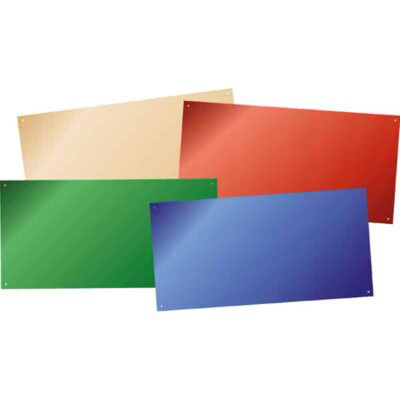 Farbige flache Spiegel 40x80 cm 4er Set