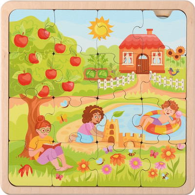 Lebenszyklen Puzzle Jahreszeiten