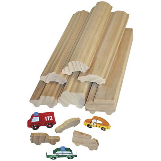 210051_1 Profilholz Fahrzeuge 6er Set - 210051 1