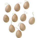 Karton-Eier mit Aufhänger 10er Set - 210264 1