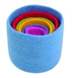 Filz Regenbogen Stapelschalen – 6 Stück - 301 02001 00