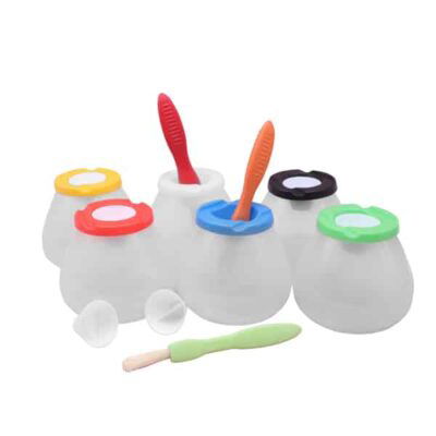 Auslaufsichere Becher mit Deckel 6er Set