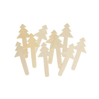 Weihnachtsbaum Holzbastelstäbchen 10er Set