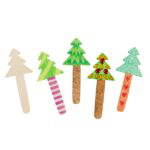 Weihnachtsbaum Holzbastelstäbchen 10er Set - 370121 2