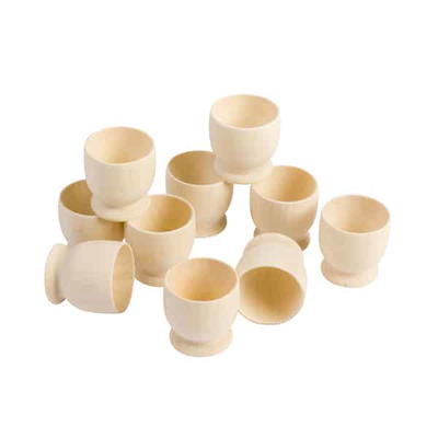 Holzeierbecher 10er Set