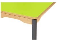 Tisch Rechteckig 120x60 cm mit beschichteter Tischplatte - Metallfußteil Grau – Bild 10