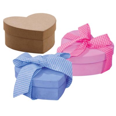 Blanko-Herzdosen aus Karton, 10 Stück