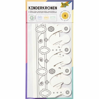 Kinderkronen-Bastelset mit 6 Kronen