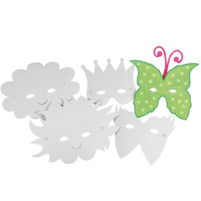 Masken zum Selbstgestalten, 5 Stück