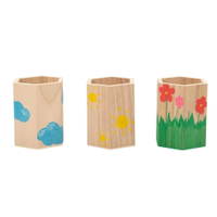 Stifthalter aus Holz, 3 Stück – Bild 8