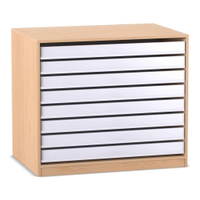 Flexeo® Papier- und Bilderschrank, 8 große Auszüge – Bild 3