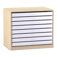 Flexeo® Papier- und Bilderschrank, 8 große Auszüge – Bild 4