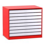 Flexeo® Papier- und Bilderschrank, 8 große Auszüge - 809086V0011 P02