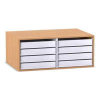 Flexeo® Aufsatz zum Papier- und Bilderschrank, 8 kleine Auszüge – Bild 7