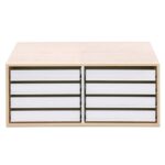 Flexeo® Aufsatz zum Papier- und Bilderschrank, 8 kleine Auszüge - 809103 h