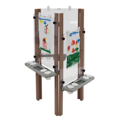 3-seitige Staffelei für draußen