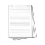Flipchart-Block mit Notenlinien, 5 Stück - Betzold Musik Flipchart Block mit Notenlinien E 9991 a ZN
