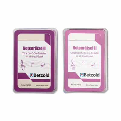 Notenrätsel - Karten für den Magischen Zylinder