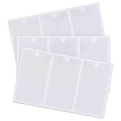 Selbstklebetasche inkl. Einsteckschildern, 102 x 55 mm