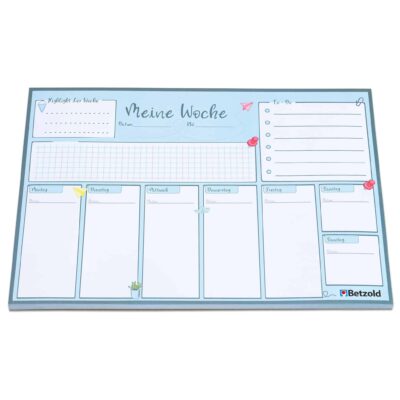 Wochenplan-Abreißblock, DIN A4, 60 Seiten