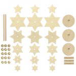 Holz-Bastelset „Kleiner Sternenbaum“ 3er Set - E 757831 b