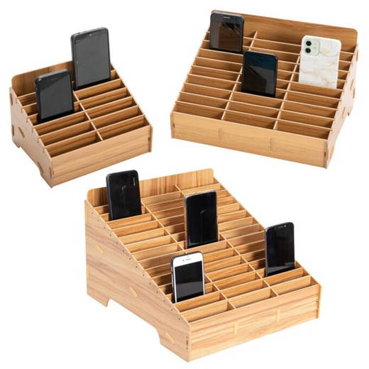 E_761666_d Handyparkplatz für Mobiltelefone, aus MDF - E 761666 d