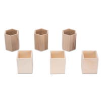 Stifthalter aus Holz, 3 Stück