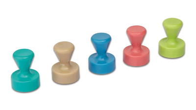MAUL Neodym-Kegelmagnete, 10 Stück, bunt