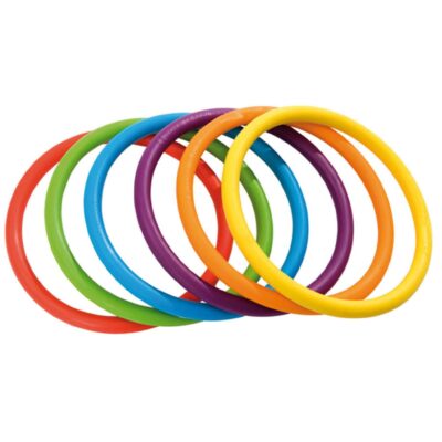 GONGE Regenbogen-Ringe, 6 Stück