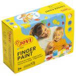 JOVI Fingerfarben im Töpfchen, 6 Stück - JOVI Fingerfarben im Toepfchen 6 Stueck 80692 b ZN