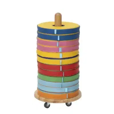 Mobiler Kissenwagen mit Donut-Kissen