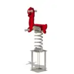 Federwippe Wickey PRO Dinosaurier „Toothey“ - dinosaur toothey angle 2