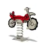 Federwippe Wickey PRO Motorrad „Chasey“ - motorbike chasey angle 1 red