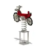 Federwippe Wickey PRO Motorrad „Chasey“ - motorbike chasey angle 2 red
