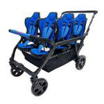 Familidoo DSP6 Krippenwagen 6-Sitzer (mit Wendesitz) - poussette 6 places assises reversibles dsp6 red1