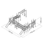 Spielplatz-Klettergerüst Wickey PRO MAGIC Marathon - pro magic marathon 101093 200 dp new